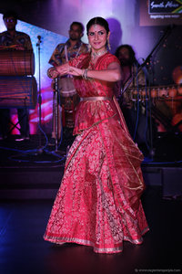 Performing at the South Africa India Tourism Conference in collaboration with the Boombay Djembe Folas, January 2016