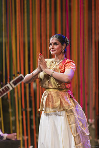 Performing at Kalaa Utsavam Indian Arts Festival at the Esplanade Theatre in Singapore, November 2014