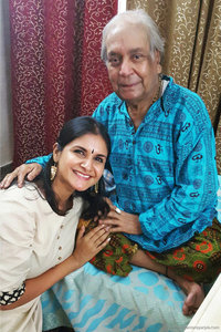 With Pandit Birju Maharajji at his home in New Delhi, September 2015